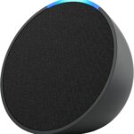Amazon - Echo Pop (1st Generation) Smart Speaker with Alexa - Charcoal