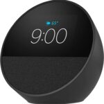 Amazon Echo Spot (2024 release), Smart alarm clock with vibrant sound and Alexa - Black