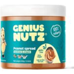 GENIUS NUTZ - Peanut Spread Cookies & Cream - The Perfect Healthy Peanut Butter Snack with Crunchy Cookie Pieces and Cream, 100% Natural, Sugar-Free and Gluten-Free, Low Carb High Protein, 17,6oz Pack
