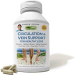 ANDREW LESSMAN Circulation & Vein Support for Healthy Legs 180 Capsules - High Bioactivity Diosmin, Butcher's Broom, Visibly Reduces Swelling & Discomfort in Feet, Ankles, Calves, Legs