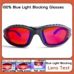 ZK30 Sleep Aid Glasses 100% Blue Green Light Blocking Glasses 2100nm Wavelength Protective Goggles for Gaming Working glasses
