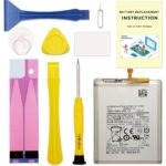 بطارية لموبايل جالاكسي A20 A50 مع تعليمات التركيب، بطارية EB-BA505ABU لسامسونج جالاكسي A20 A50، مع مجموعة ادوات اصلاح من باتلاب
