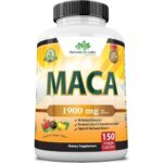 Organic Maca Root Black, Red, Yellow 1900 MG per Serving - 150 Vegan Capsules Peruvian Maca Root Gelatinized 100% Pure Non-GMO Supports Reproductive Health Natural Energizer