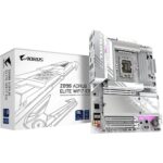 Gigabyte Z890 Aorus Elite WIFI7 Ice Anakart - Intel Core Ultra işlemcileri destekler (Seri 2), 16+1+2 Faz VRM, 8800 MHz DDR5 (OC), 1 x PCIe 5.0 + 3 x PCIe 4.0, Wi-Fi 7, 2.5GbE LAN, Thunderbolt 4