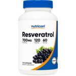 Nutricost Resveratrol 700mg, 120 Capsules - Vegan, Gluten Free, Non-GMO