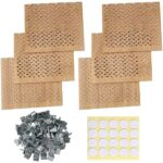 6Pcs 2.75x2.36 Inch Wooden Candle Wicks for DIY Candle Making Craft Wooden Wicks for Candle Making Wood Wick Natural Wood Rectangle Candle Cores for DIY Candles
