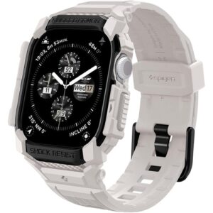 Spigen Rugged Armor Pro Designed for Apple Watch Series 10 42mm Case with Band Rugged Protective TPU Case Band (2024)