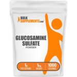 BulkSupplements.com Glucosamine Sulfate Powder - Glucosamine Supplement, Glucosamine Powder - for Joint Support, Gluten Free, 1000mg per Serving, 1kg (2.2 lbs) (Pack of 1)