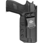 Sig P226 Holster IWB / OWB Kydex Holster Custom Fit: Sig Sauer P226 Full Size 4.4'' Barrel - Inside Waistband Concealed Carry / Outside Waistband Carry 1.5-2 Inch Belt Clip - Adj. Cant Retention - Cover Mag-Button - Widened Entrance - No Wear, No Jitter