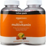 Amazon Basics Kids' Multivitamin Gummies, Cherry, Strawberry & Orange, 380 Count (2 Packs of 190) (2 per Serving) (Previously Solimo)