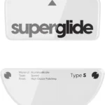 Superglide Glass Mouse Skates - Super Smooth Glide, Polished Round Edge, Super Fast Gaming Mouse Feet with Durable Sole for Razer Viper V3 Pro (Type-S, White)