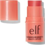 e.l.f. Monochromatic Multi Stick, Travel-Sized Luxuriously Creamy & Blendable Color For Eyes, Lips & Cheeks, Vegan & Cruelty-Free, Glimmering Guava, 0.17 Oz