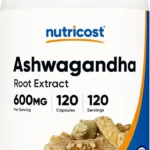 Nutricost Ashwagandha Herbal Supplement 600mg, 120 Capsules - Vegetarian, Non-GMO, Gluten Free, Ashwagandha Root