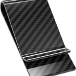 Travelambo Carbon Fiber Money Clip Front Pocket Wallet Minimalist Wallet Slim Wallet Credit Card Holder