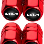 4 قطع من اغطية صمام الاطارات لسيارة كيا نيرو ريو سبورتاج سورينتو سول ستينجر سيلتوس كادينزا K900 فورتي، اكسسوارات السيارات، صمام اطار العجلة، غطاء غطاء الاطارات، غطاء صمام هواء العجلة لسيارة كيا