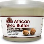 Okay Pure Naturals White Shea Butter for Hair and Skin - Raw African Shea Butter for Women and Men, Daily Moisturizer for Face and Body, Helps with Stretch Marks, Soothes Dry Skin - 13 Oz Jar