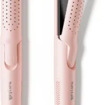 Wavytalk Cool Curl Airflow Styler, 360 °Cooling Air Curling Iron Lock in Style for Lasting Curls, Less Damage, 2 in 1 Hair Straightener and Curler,1 Inch, Anti-Scald for Short Long Hair, Pink