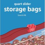 Amazon Basics Slider Quart Food Storage Bags, 120 Count (Previously Solimo)