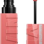 Maybelline Super Stay Vinyl Ink Longwear No-Budge Liquid Lipcolor Makeup, Highly Pigmented Color and Instant Shine, Charmed, Pink Lipstick, 0.14 fl oz, 1 Count