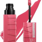 MAYBELLINE Super Stay Vinyl Ink Longwear No-Budge Liquid Lipcolor Make Up, Highly Pigmented Color and Instant Shine, Rogue, 1 Count