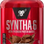 BSN Syntha-6 Ultra Premium Protein Matrix, Whey Protein Powder, Micellar Casein, Milk Protein Isolate Powder - Chocolate Milkshake, 5 lbs, 48 Servings (2.27 KG)