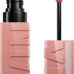Maybelline Super Stay Vinyl Ink Longwear No-Budge Liquid Lipcolor Makeup, Highly Pigmented Color and Instant Shine, Captivated, Pink Lipstick, 0.14 fl oz, 1 Count