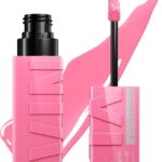 MAYBELLINE Super Stay Vinyl Ink Longwear No-Budge Liquid Lipcolor Make Up, Highly Pigmented Color and Instant Shine, Upbeat, 1 Count