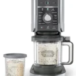 Ninja NC501 CREAMi Deluxe 11-in-1 Ice Cream & Frozen Treat Maker with 2 XL Family Size Pint Containers, Silver (Renewed)
