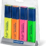 Staedtler Textsurfer Classic Highlighter 4 Color Set of Rainbow Colors, 364SC4