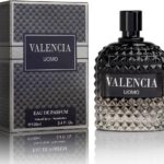 Valencia UOMO for Men Eau De Parfum - Woody Aromatic Fragrance - Floral Twist Blended with a Cool Facet of Mineral Notes & Salt - Edgy yet Masculine Scent - Cologne or Everyday Use - 100ml Bottle