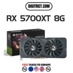 بطاقة رسومات للألعاب Radeon RX5700XT ، 8 جيجابايت ، ذاكرة GDDR6 ، 256 بت ، PCIEx16 ، بطاقات فيديو للكمبيوتر المكتبي ، RX 5700X ، 10000