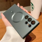 Luxury Magnetic Wireless Charging For Magsafe Cases For Samsung S22 S23 S24 Ultra Plus S21 Fe  Shockproof Soft Bumper Back Cover