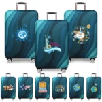 Stretch Fabric Luggage Protective Cover Text Pattern Series Suit for 18-32 Inch Suitcase Covers Trolley Cover Travel Accessories