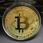Gold Bit BTC Metal Antique Imitation
Plated Bitcoin Coin Collectible Art Collection Gift Physical Commemorative Casascius