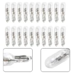 20PCS T5 Dashboard Bulb 12v 1.2w Car Halogen Lamp Instrument Lights Auto Interior Light Miniature Bulb Indicator Car Styling