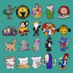 الكرتون نقار الخشب لطيف الكلب المينا دبابيس ديناصور دبابيس للملابس على ظهره التلبيب شارات مجوهرات الأزياء اكسسوارات هدايا