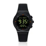 Muslim Azan Watch for Prayer with Qibla Compass Adhan Alarm Hijri Islamic Al Harameen Fajr Time Wristwatch Multi Languages