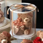 لعبة دب البيريه القطيفة ، زهرة أبدية ، باقة عناق ، هدية عيد ميلاد للفتيات ، هدية عيد الحب