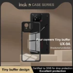 Imak UX-9A Transparent PC+Tpu Soft Frame Shockproof Case Back Cover For Asus ROG Phone 9 8 7 Pro , 7 Ultimate
