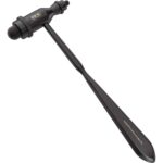 MDF Instruments, Tromner Neurological Reflex Hammer with Pointed Tip Handle for Cutaneous and Superficial Responses - Free-Parts-for-Life (MDF555) (All Black (Blackout))
