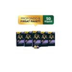 Lungo Profondo Intensity 8 Nespresso Uyumlu Kapsül Kahve Fırsat Paketi 10 Adet X 5 Paket