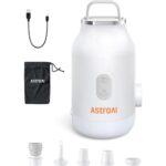 AstroAI Air Pump for Inflatables, Electric Portable Mini Pump for Air Mattress, USB Rechargeable