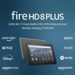 Like-New - Amazon Fire HD 8 Plus tablet, 8” HD Display, 32 GB, 30% faster processor, 3GB RAM, wireless charging, (2022 release), Gray