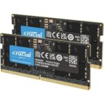 Crucial RAM 32GB Kit (2x16GB) DDR5 5600MHz (or 5200MHz or 4800MHz) Laptop Memory CT2K16G56C46S5, Black