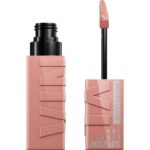 Maybelline Super Stay Vinyl Ink Longwear No-Budge Liquid Lipcolor Makeup, Highly Pigmented Color and Instant Shine, Captivated, Pink Lipstick, 0.14 fl oz, 1 Count