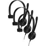Sennheiser Consumer Audio EPOS PC 7 USB - Mono USB Headset for PC and MAC, Black (504196) (Pack of 3)