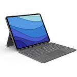 Logitech Combo Touch iPad Pro 12.9-inch(5th, 6th gen - 2021, 2022)Keyboard Case -Detachable Backlit Keyboard with Kickstand, Click-Anywhere Trackpad, Smart Connector - Oxford Gray (Renewed)