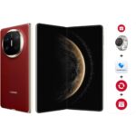 هواوي هاتف ذكي ميت X6 قابل للطي + GT4 تيتانيوم + 6 اشهر هواوي Care+، 12+512، رفيع للغاية ومتين، كاميرا الترا كروما، زجاج كونلون الجيل الثاني، شاشة هواوي X-True، متعدد المهام، احمر نيبولا