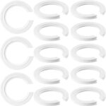 20PCS E27 to E14 Lamp Shade Adapter Rings, Plastic Lamp Shade Reducing Rings, Lamp Holder Converter Rings, Replacement Parts, Lampshade Ring Reducer Rings -White