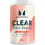 Myprotein Clear Whey Isolate Protein Powder, 1.1 Lb (20 Servings) Strawberry, 20g Protein per Serving, Naturally Flavored Drink Mix